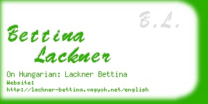 bettina lackner business card